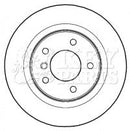 Key Parts Brake Disc Pair  - KBD4466 fits BMW 120i 04-