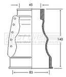 First Line Cv Joint Boot Kit  - FCB2122 fits Volkswagen - Outer