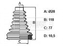 Borg & Beck Cv Joint Boot Kit  - BCB6319 fits Chrysler Grand Voyager