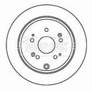 Borg & Beck Brake Disc Pair  - BBD4610 fits Honda CRV 2.2 CTDI 05-