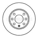 Borg & Beck Brake Disc Pair  - BBD4224 fits Vauxhall Astra 1.2  98-