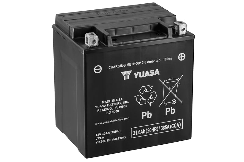 YIX30L-BS (CP) 12V Yuasa High Performance MF VRLA Battery (5470959468697)