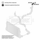 Borg & Beck Turbo Hose  - BTH1151 fits VAG Alhambra,Eos,Golf 1.4TSi