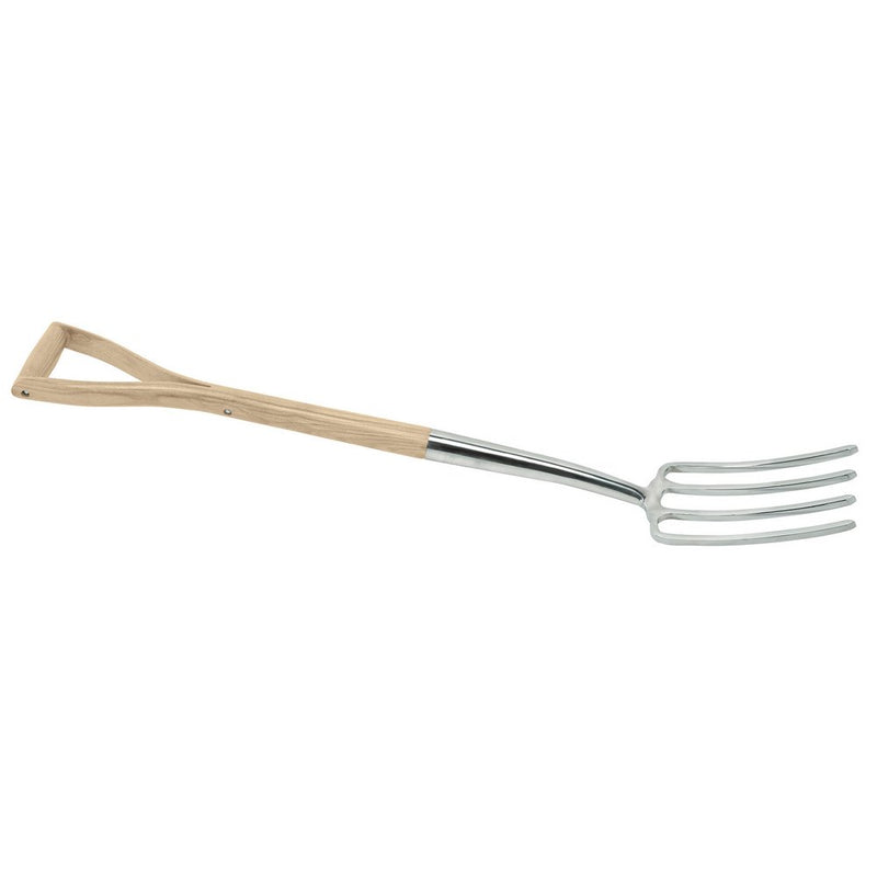 Draper Heritage Stainless Steel Border Fork with Ash Handle