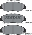 Honda, Brake Pad Set - Textar 2149701