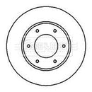 Borg & Beck Brake Disc Pair  - BBD4176 fits Toyota Hi-Ace 2.4 TD RWD 95-
