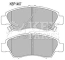 Key Parts Brake Pad Set - KBP1467 fits Honda Civic/Logo/Jazz