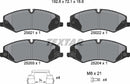 Textar Brake Pad Set - 2502201