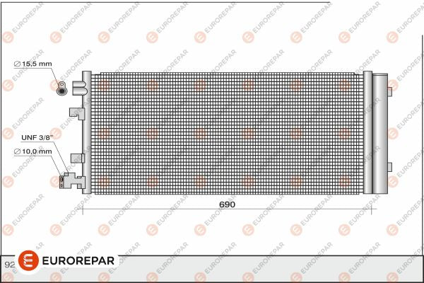 Eurorepar Air Conditioning Condenser - 1610163380