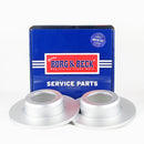 Borg & Beck Brake Disc Pair  - BBD4876 fits Land Rover 90/110 82-94