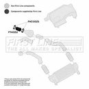First Line Turbo Hose  - FTH1552 fits Ford Transit Connect 1.8TDCi