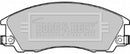 Borg & Beck Front Brake Pad Set - BBP1842 fits Hyundai Terracan 01-
