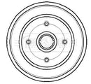 Borg & Beck Brake Drum (Single) -BBR7044