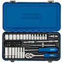 1/4" Sq. Dr. Metric Socket Set in Metal Case (45 Piece)