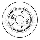 Key Parts Brake Disc Pair  - KBD4271 fits Renault Laguna 01-