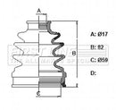 First Line Cv Joint Boot Kit  - FCB6343 fits Honda Insight