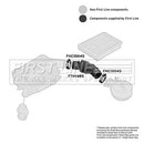 First Line Air Filter Hose  - FTH1485 fits GM Astra F 1.4 - 1.6