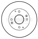 Borg & Beck Brake Disc Pair  - BBD4350 fits Honda Accord 1.8&2.0 98-02