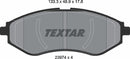 Chevrolet Daewoo Proton, Brake Pad Set - Textar 2397401