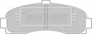 Borg & Beck Brake Pad Set - BBP1541 fits Nissan Micra 93-