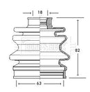 Borg & Beck Cv Joint Boot Kit Part No -BCB2076