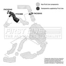 First Line Air Filter Hose  - FTH1488 fits VAG A3,Bora,Leon Golf IV 1.6