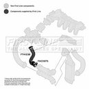 First Line Turbo Hose  - FTH1238 fits PSA 407 1.6HDi 16V 04-