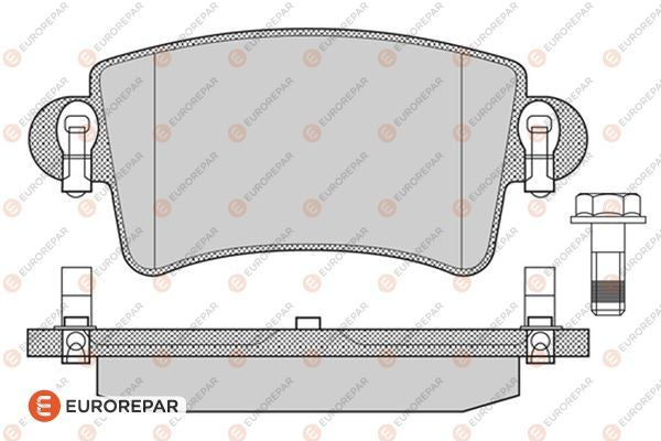 Eurorepar Brake Pad Kit - 1617258980