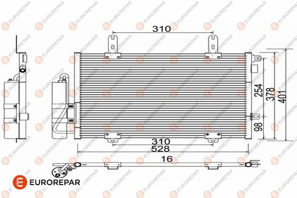 Eurorepar Air Conditioning Condenser - 1625946980