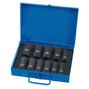 Expert HITORQ 6 Point Metric Deep Impact Socket Set 1/2" Sq Dr (11 Piece)