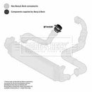 Borg & Beck Turbo Hose  - BTH1591 fits FORD FOCUS MK III 12-