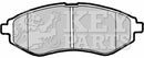 Key Parts Brake Pad Set - KBP1879 fits Daewoo Kalos 03-