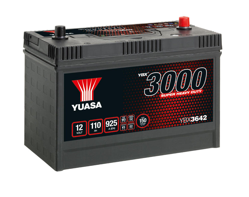 Yuasa YBX3642 3000 Series Super Heavy Duty (Double Lid) - 4 Year Warranty (5386037657753)