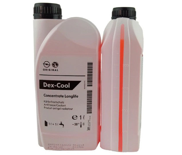 Genuine Vauxhall Dex-Cool Antifreeze Coolant Concentrated Long Life 1L 93170402 (6178553626777)