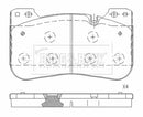 Borg & Beck Brake Pad Set - BBP2801 fits 5 Series M5 (G30, F90) 09/17-
