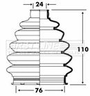First Line Cv Joint Boot Kit  - FCB6081 fits Ford Sport Ka, Street Ka