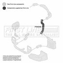 First Line Turbo Hose  - FTH1215 fits VAG Passat 1.9D, 2.0D 96-05