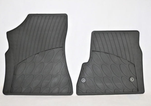 Genuine Peugeot/Citroen Van Rubber Floor Mats Front Pair Black - 9464E