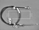 Borg & Beck Brake Cable- RH Rear - BKB2251 fits Toyota Yaris (Jap Prod.) 99-05