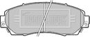 Borg & Beck Front Brake Pad Set - BBP2204 fits Honda CR-V III 10/12-