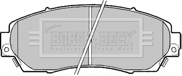 Borg & Beck Front Brake Pad Set - BBP2204 fits Honda CR-V III 10/12-