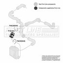 First Line Turbo Hose  - FTH1144 fits VAG A3,Leon,Golf IV 1.9TDi