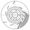 Borg & Beck Brake Disc Single  - BBD6198S fits Macan (Silver Calipers) 02/14-