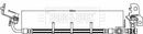 Borg & Beck Brake Hose  - BBH8520 fits JAGUAR S-TYPE 4.2 05/04-12/08
