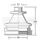 First Line Cv Joint Boot Kit  - FCB2769 fits Ford Ka - Inner