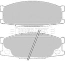 Borg & Beck Front Brake Pad Set - BBP2193 fits Mitsubishi Canter 2.8D 96-05
