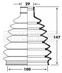 First Line Cv Joint Boot Kit  - FCB2362 fits Mercedes V Class, Vito - Outer