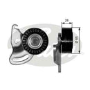 Gates DriveAlign Tensioner Pulley - T38347