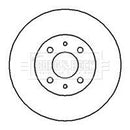 Borg & Beck Brake Disc Pair  - BBD5018 fits Ren.megane,Safrane.fr.92-