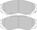 Borg & Beck Brake Pad Set -  BBP1637 fits Mitsubishi L200 1997-